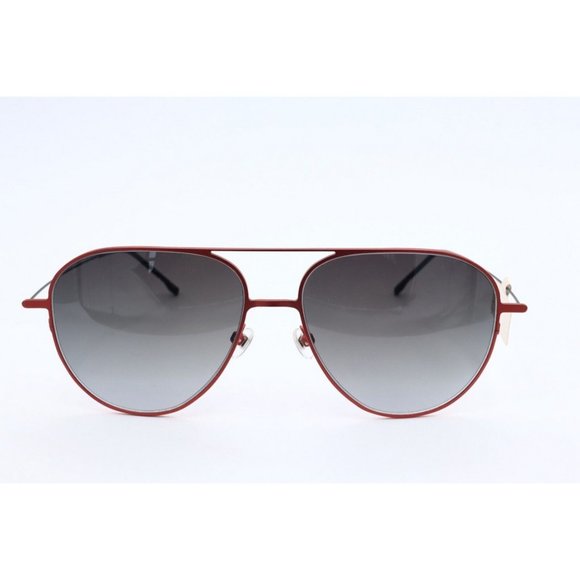 New Prodesign Denmark 8128 c.4021 Aviator Red Sunglasses Gray Lenses 56mm - Picture 2 of 6